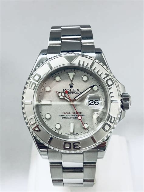 rolex platinum yachtmaster|rolex yacht master 16622 40mm.